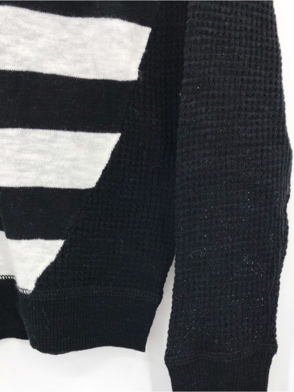 SO Striped Waffle Knit Sweater Top - Picture 3 of 7